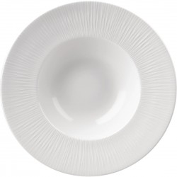 Churchill Bamboo Kom Met Brede Rand Medium 24,13cm - Wit Porselein (12 stuks)
