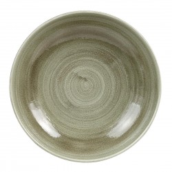 Churchill Stonecast Patina Burnished Green Evolve Coupe Kom 18,4cm - Set van 12