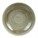 Churchill Stonecast Patina Burnished Green Evolve Coupe Kom 18,4cm - Set van 12