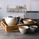Churchill Bamboo Dip Pot 57ml – Porseleinen Sauspotje Wit (12 stuks)