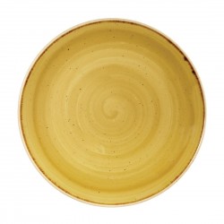 Churchill Stonecast Mustard Lotus Evolve coupebord 26 cm – set van 12 stuks