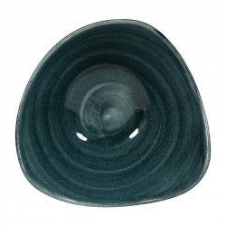 Churchill Stonecast Patina Rustic Teal Driehoekige Kom 15,2cm - Set van 12