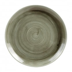 Churchill Stonecast Patina Burnished Green Evolve Coupe Bord 26cm - Set van 12