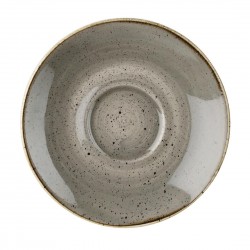 Churchill Stonecast Grey cappuccino schotel 15,6 cm - set van 12