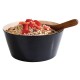 APS Frida melamine kom met houteffect en zwart, 22 cm Ø, 2,2L