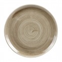 Churchill Stonecast Patina Antique Taupe Coupe Evolve Bord 32,4cm - Bruin Porselein (6 stuks)