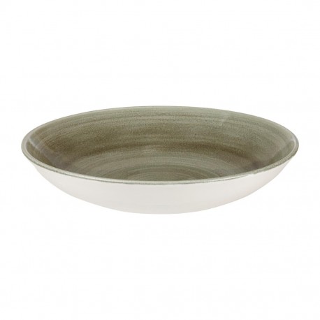 Churchill Stonecast Patina Burnished Green Evolve Coupe Kom 24,8cm - Porselein Groen (12 stuks)