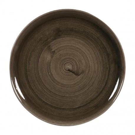 Churchill Stonecast Patina Evolve Iron Black Schalen 324mm (6 stuks) – Set van 6