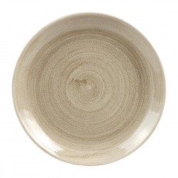 Churchill Stonecast Patina Antique Taupe Coupe Bord 32,4cm - Set van 12