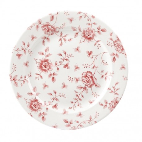 Churchill Rose Chintz Cranberry Borden 276mm – Set van 6