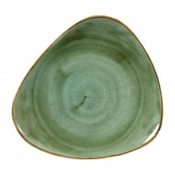 Churchill Stonecast Samphire Green Lotus Bord 25,4 cm – Voordeelset van 12 stuks