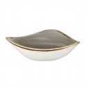 Churchill Stonecast Grey Cappuccino Lotus kom (12 stuks) – hoog geglazuurd keramiek