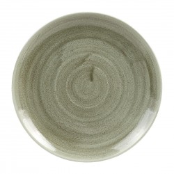 Churchill Stonecast Patina Burnished Green Evolve Coupe Bord 22cm – Set van 12