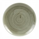 Churchill Stonecast Patina Burnished Green Evolve Coupe Bord 22cm – Set van 12