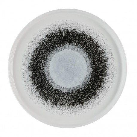 Churchill Studio Prints Fusion Black Bord met Opstaande Rand 25,9 cm - Set van 6