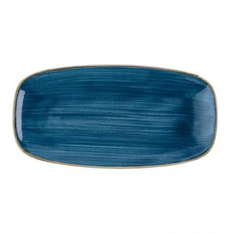 Churchill Stonecast Java Blue Chefs Ovaal Bord 35,2 x 18,7 cm – Set van 6