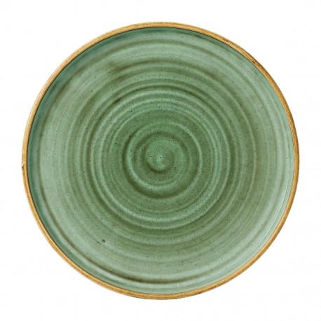 Churchill Stonecast Samphire Green Bord met Opstaande Rand 25,9 cm – Voordeelset van 6 stuks