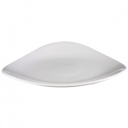 Churchill Lotus driehoekige borden 266 mm (12 stuks) – wit porselein