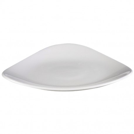 Churchill Lotus driehoekige borden 266 mm (12 stuks) – wit porselein