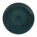 Churchill Stonecast Patina Rustic Teal Coupe Bord 22cm – Set van 12