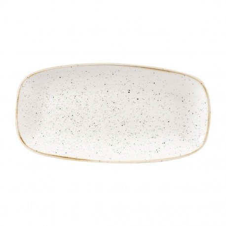 Churchill Stonecast Barley White ovaal bord 29,8 x 15,2 cm - set van 12