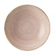 Churchill Stonecast Raw Terracotta Coupe Kom 184mm - Roze (12 stuks)