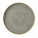 Churchill Stonecast Grey Bord Met Opstaande Rand 22cm - Set van 6