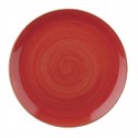 Churchill Stonecast Berry Red Evolve Coupe Bord 32,4 cm – Set van 6