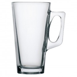 Utopia conische koffieglazen 38cl – Helder glas (set van 24)