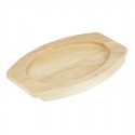 Olympia Hevea Onderbord Bruin 230x135mm voor Gietijzeren Ovale Orenschotel FW818