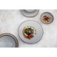 Olympia Drift grijze effen coupeborden 230mm – set van 6