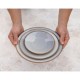 Olympia Drift grijze effen coupeborden 230mm – set van 6