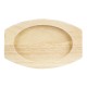 Olympia Hevea houten onderbord voor ovale gietijzeren orenschotel FW819 – 210x120mm