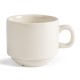 Olympia Ivory stapelbare koffiekopjes 206ml – set van 12
