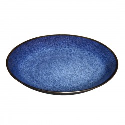 Olympia Luna Middernachtblauw Bord 205 mm – Steengoed (4 stuks)
