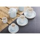Olympia Fondant mokken aqua blauw 85ml – set van 6
