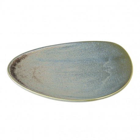 Olympia Ember Blauwe Driehoekige Borden 250mm – Set van 6
