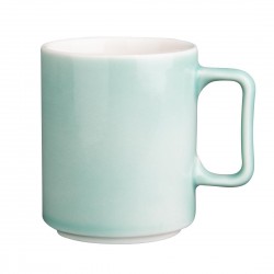 Olympia Fondant Mokken Mint Groen 340ml – Porselein (Set van 6)