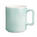 Olympia Fondant Mokken Mint Groen 340ml – Porselein (Set van 6)