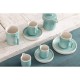 Olympia Fondant Mokken Mint Groen 340ml – Porselein (Set van 6)
