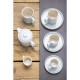 Olympia Fondant schotels aqua blauw 135mm - set van 6 stuks
