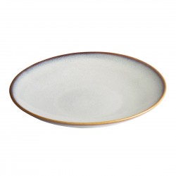 Olympia Drift Grey Plain Coupe lage kom 260mm - set van 4 - Porselein Grijs
