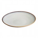 Olympia Drift Grey Plain Coupe lage kom 260mm - set van 4 - Porselein Grijs