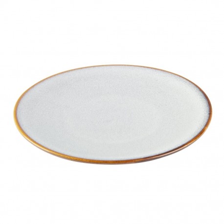Olympia Drift Grijze Effen Coupe Borden 180mm – Set van 6