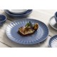 Olympia Corallite Porseleinen Borden Blauw 280mm - Set van 6