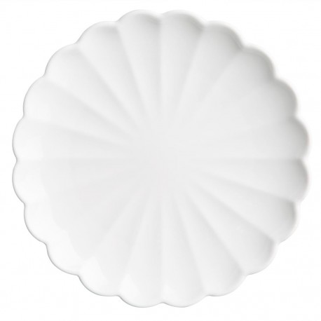 Olympia Bloom Geschulpte Borden Wit 175mm - Set van 6