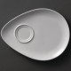 Olympia Whiteware Snackschotel 240mm – Porseleinen Bord Wit (12 Stuks)
