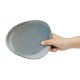 Olympia Ember Blauwe Driehoekige Borden 190mm - Porselein (6 Stuks)