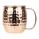Olympia Gehamerde RVS Mok Koper Gecoat - 440ml