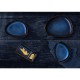 Olympia Luna steengoed borden driehoekig middernachtblauw 275x210mm (6 stuks) JK242